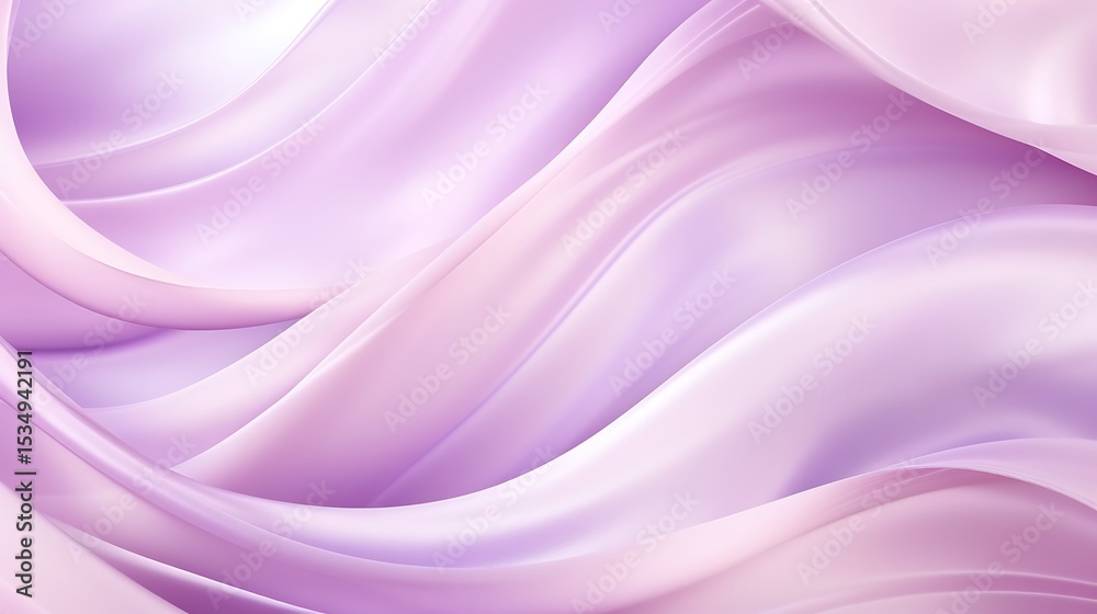 Obraz premium Soft Pink and Purple Silk Background with Flowing Abstract Waves