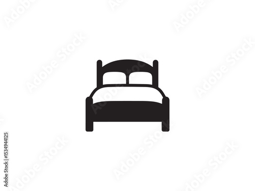 Bed logo. Bed Vector" Images. Vector Graphics Clip Art Bedroom Image .Double Bed icon 