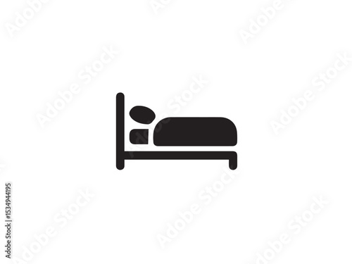 Bed logo. Bed Vector" Images. Vector Graphics Clip Art Bedroom Image .Double Bed icon 