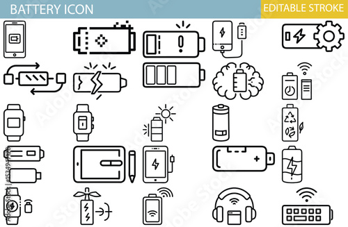 Battery Icon Set: Power Up Your Designs