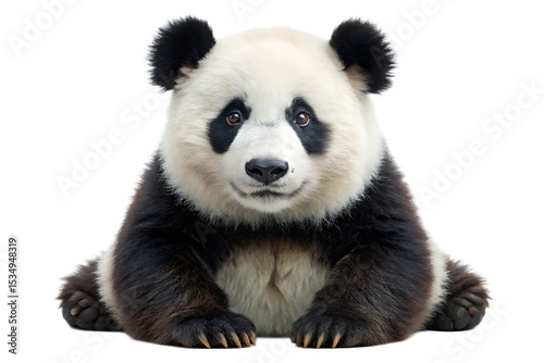 Panda isolated on white background