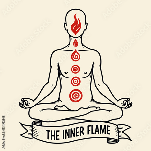International Yoga Day Banner Pose Line Art Minimal Vector Design

