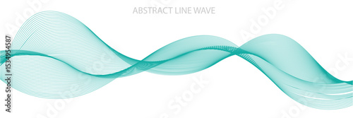 Wave line pattern. Light halftone undulate net background. Abstract air flowing particle wallpaper. Vector curve dashed gradient element for poser, banner, presentation, booklet, flyer vector in eps10