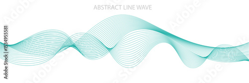 Wave line pattern. Light halftone undulate net background. Abstract air flowing particle wallpaper. Vector curve dashed gradient element for poser, banner, presentation, booklet, flyer vector in eps10