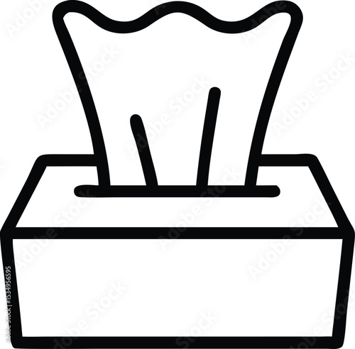 Tissue Box Outline Icon