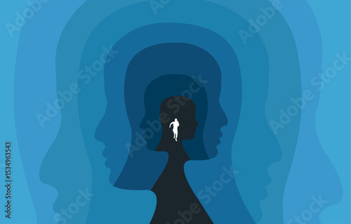 Mind deep self discovery path illustration