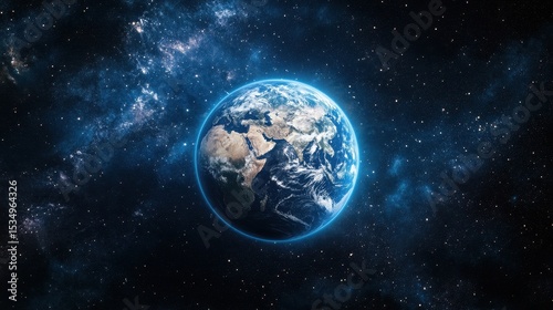 Stunning view of Earth from space highlighting its beauty and diversity.