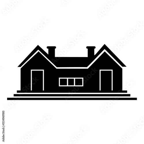 black classic house icon