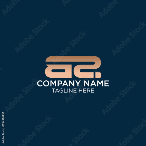 BS initial monogram letter logo design