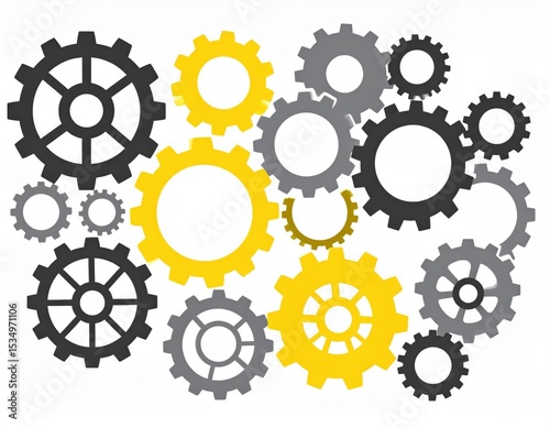 Interlocking Gears In Geometric Design