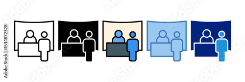 Trade Show Icon Element For Design