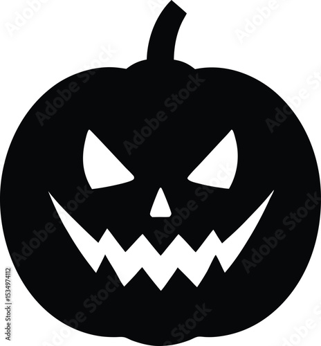 halloween pumpkin isolated on white