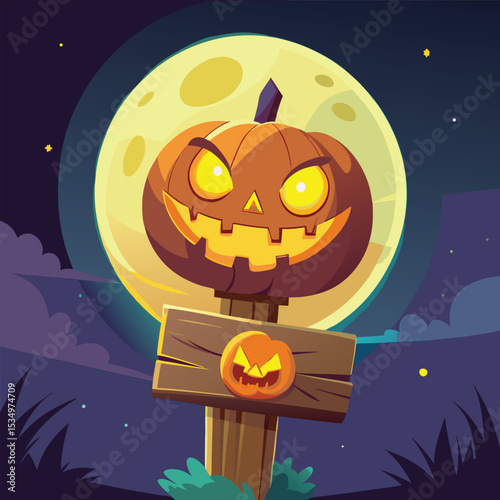 Spooky Cartoon Illustration of an HDF