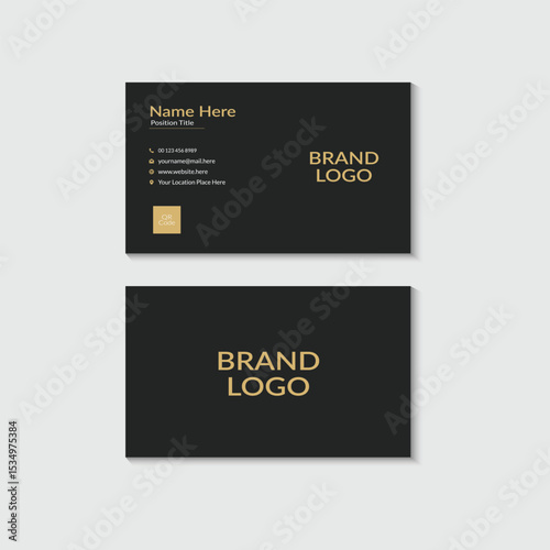Modern and clean professional Business card design template, visiting card, business card template.