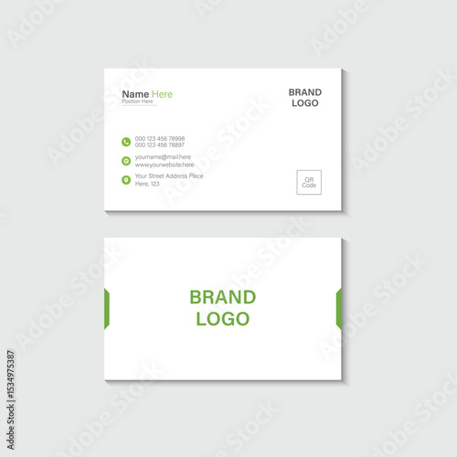 Modern and clean professional Business card design template, visiting card, business card template.