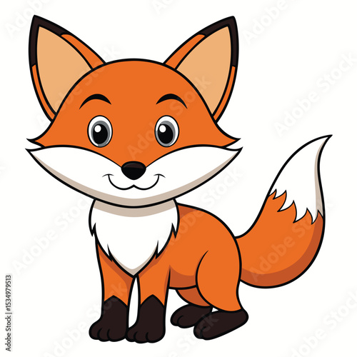 Fox white background