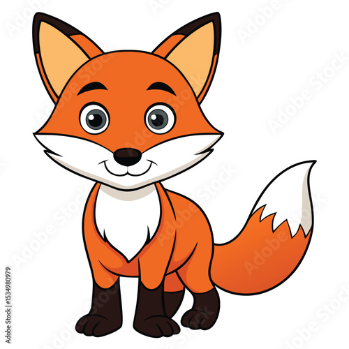 Fox white background
