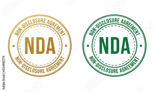NDA Non-Disclosure Agreement Gold and Green Stamps | Legal Protection, Confidentiality, and Business Security for Corporate Documents and Contracts