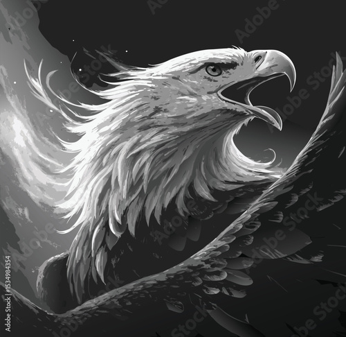 eagle head vector