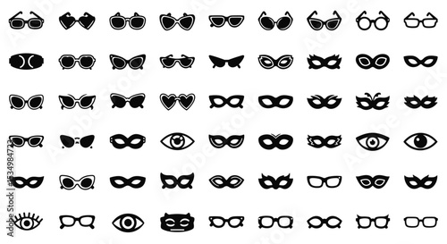 Different Styles of Spectacles and Masks for Special Occasions for Parties Gatherings Ceremonies and Celebrations