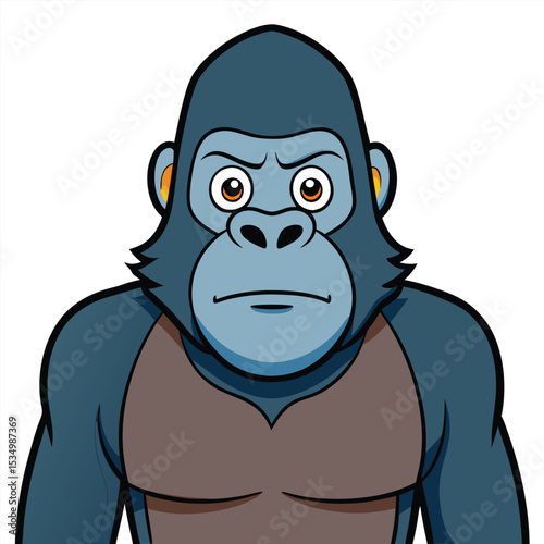 Gorilla white background