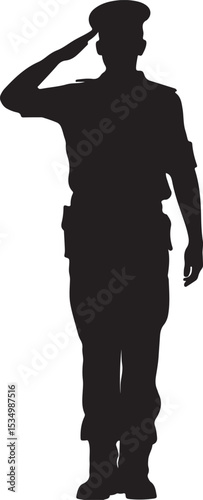 Army Man  vector silhouette