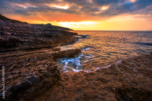 stunning summer landscape, popular croatian place - Premanture peninsula national park near Pula, Kamenjak cape, Croatia, Europe, Istria,,, exclusive - this image is sold only on Adobe stock