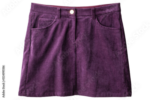 紫のベルベットミニスカート(purple velvet miniskirt)

