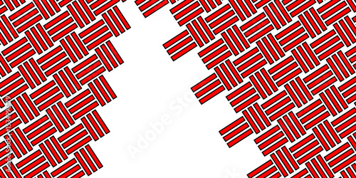 Colorful Weave Pattern Showing Repetition Useful as Background. Minimal line Seamless geometric pattern with shapes. Decoration and maze ornament square wall tile. rattan weave texture background.