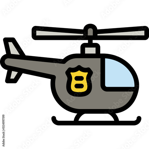 police helicopter icon