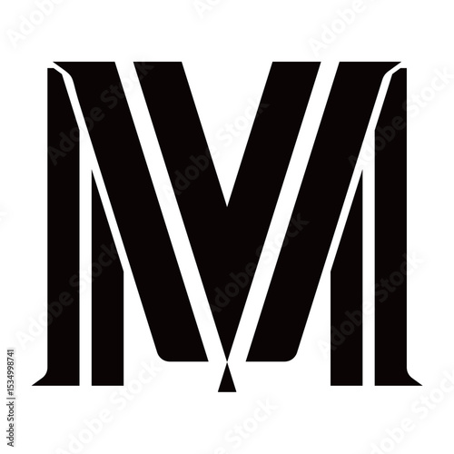 LETTER M LOGO DESIGN ABSTRACT...