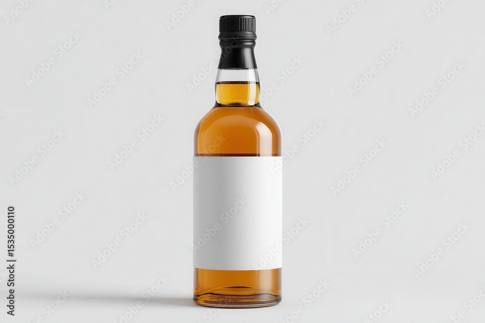 Fototapeta premium Whiskey bottle mockup