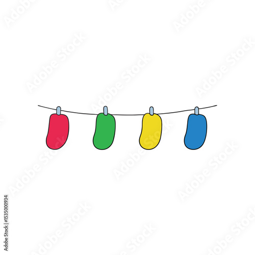 clothes peg isolated on white background