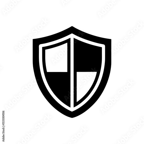 antivirus shield icon on white background  .svg