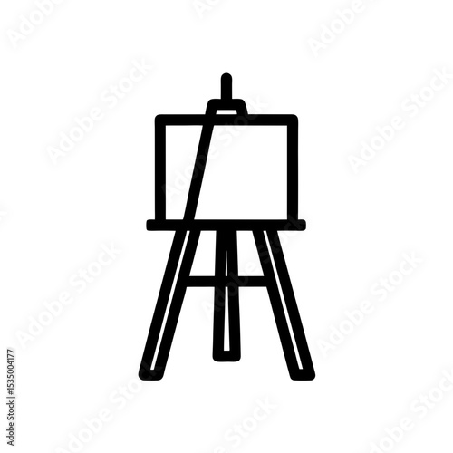 art easel icon on white background  .svg