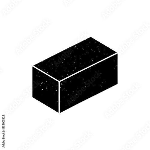 concrete block icon on white background  .svg