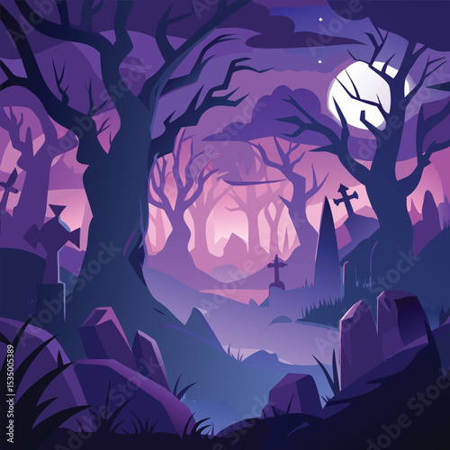 Stylized Dark and Moody Cat Illustration with Spooky Undertones for Halloween