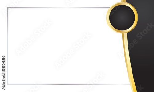 Black Gold Border for Award Certificate Frame