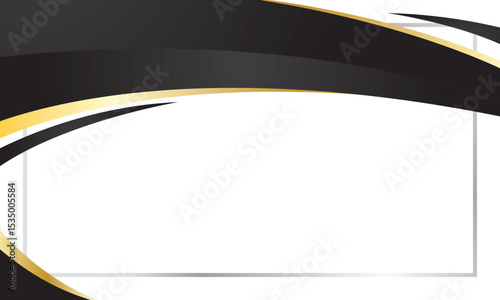 Black Gold Border for Award Certificate