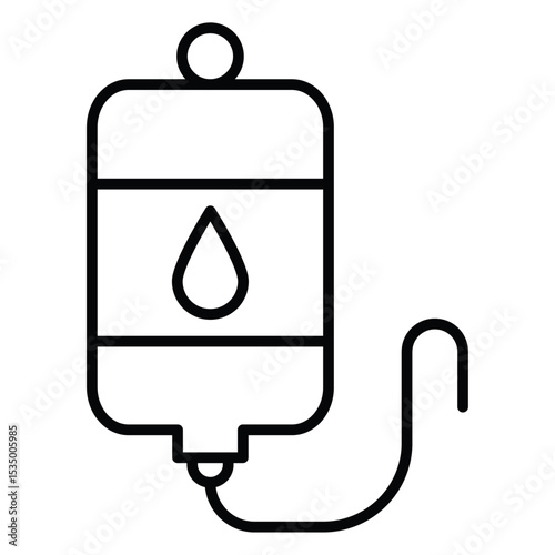 blood bag icon simple flat icon vector symbol