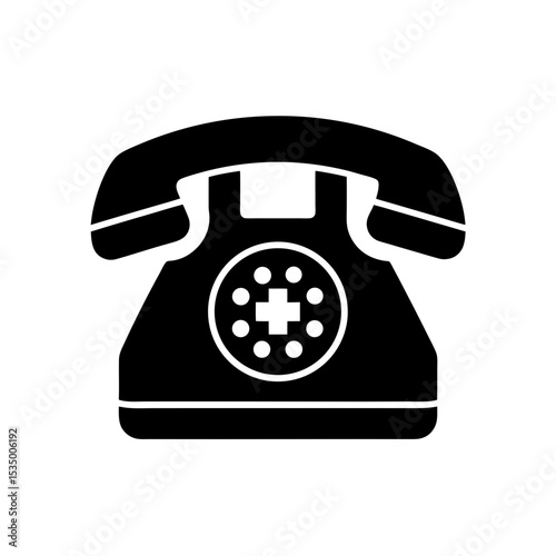 emergency phone icon on white background  .svg