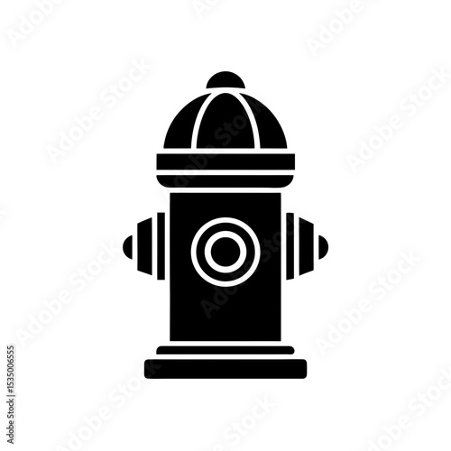 fire hydrant icon on white background  .svg