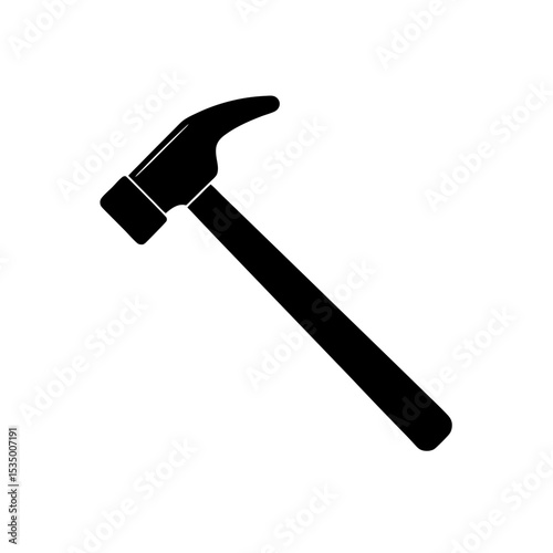 hammer icon on white background  .svg