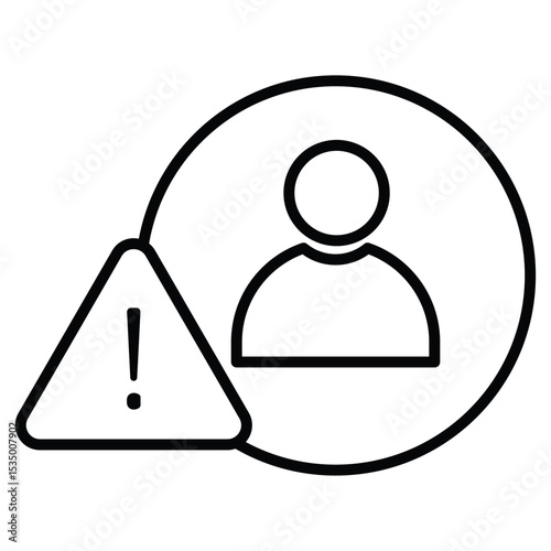 Fake account icon simple flat icon vector symbol