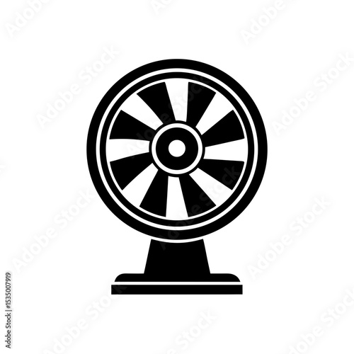 industrial fan icon on white background  .svg