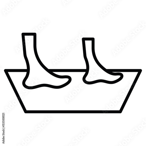 Foot Soak icon simple flat icon vector symbol