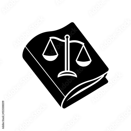 law book icon on white background  .svg