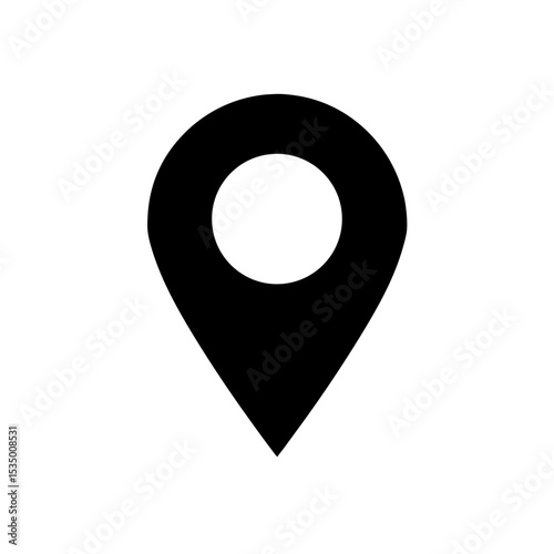 location pin icon on white background  .svg