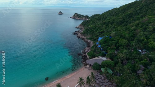 Tropical Island Beachfront Resort & Clear Blue Waters