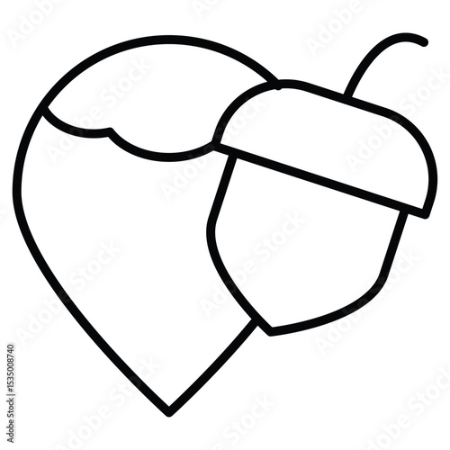 Hazelnut icon simple flat icon vector symbol